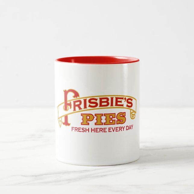 Frisbie's Pies Mug Zweifarbige Tasse (Mittel)