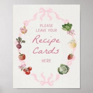 Frisch auf dem Markt Brautparty Rezept Poster