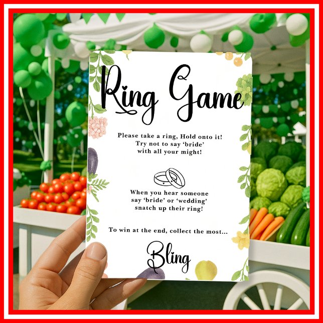 Frisch auf dem Markt Ring-Spiel Brautparty-Spiele (Von Creator hochgeladen)