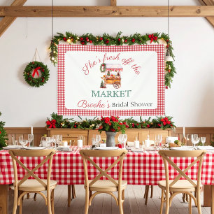 Frisch auf dem Markt Weihnachten Brautdusche Willk Banner