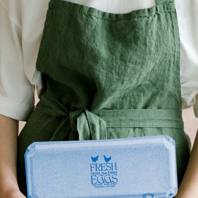 Frisch aus dem Etikett der landwirtschaftlichen Ei Gummistempel (Von Creator hochgeladen)