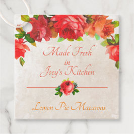 Frisch aus meiner Küche Produktetiketten Geschenkanhänger