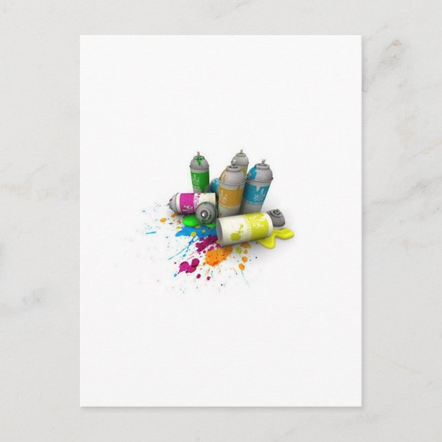 Frisch, funky, modern, Retro, Cool Postkarte (Vorderseite)