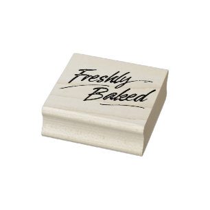 Frisch gebackene Aufkleber-Holz-Briefmarke Gummistempel