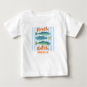 Frisch gefangene Sardinen zum Angeln Baby T-shirt
