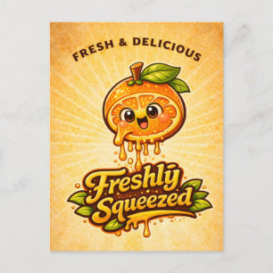 Frisch Gepresst - Fruchtig Gefühlvoll - Foodie-Fre Postkarte