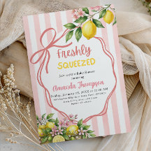 Frisch gepresste Limonade Rosa Schleife Babyparty