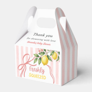 Frisch gepresste Limonade Schleife Baby Shower Geschenkschachtel