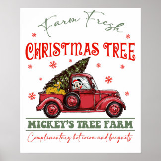 frisch geschlagener Weihnachtsbaum2 Poster