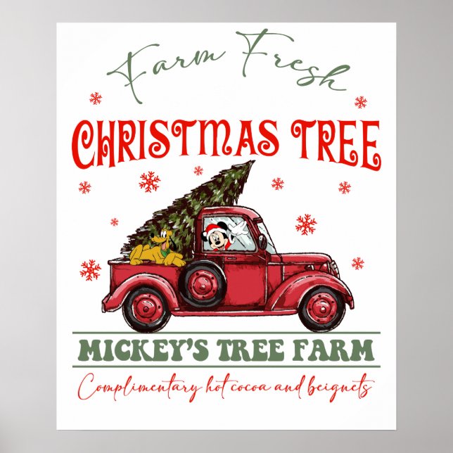 frisch geschlagener Weihnachtsbaum2 Poster (Vorne)