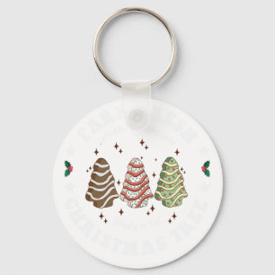 frisch geschlagener Weihnachtsbaum Schlüsselanhänger