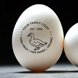 Frisch gezogene Eier Gummistempel