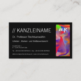 Frisch, modern, zeitgenössisch, kühn visitenkarte