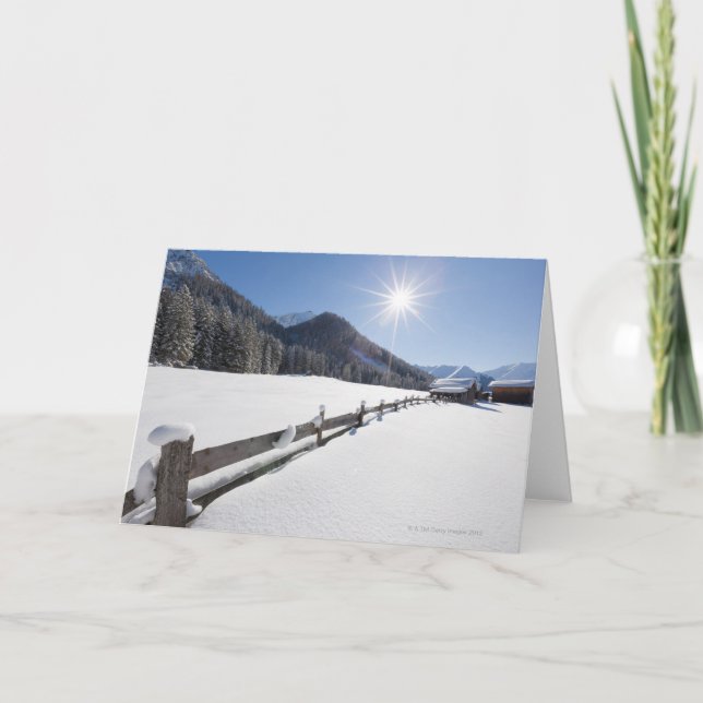 frisch präparierte Langlaufloipe in einer Karte (Vorderseite)