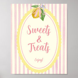 Frisch Süßigkeiten & Leckereien Zitronen-Dessert-T Poster