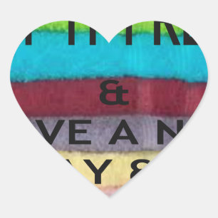 Frisch und sauber: Farbenbruch für einen Neubeginn Herz-Aufkleber