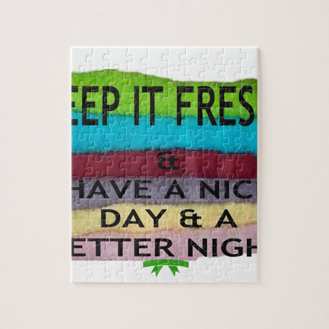 Frisch und sauber: Farbenbruch für einen Neubeginn Puzzle (Vertikal)