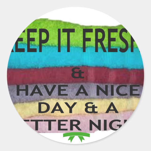 Frisch und sauber: Farbenbruch für einen Neubeginn Runder Aufkleber (Vorderseite)