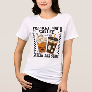 Frisch Verliebter Kaffee, Lustiger Halloween-Kaffe Tri-Blend Shirt