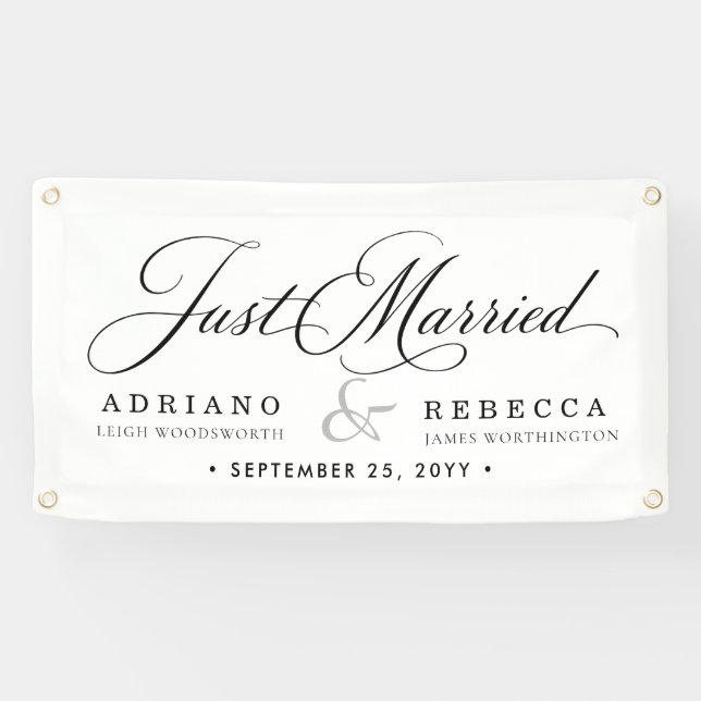 Frisch Vermählt Auto Banner (Horizontal)