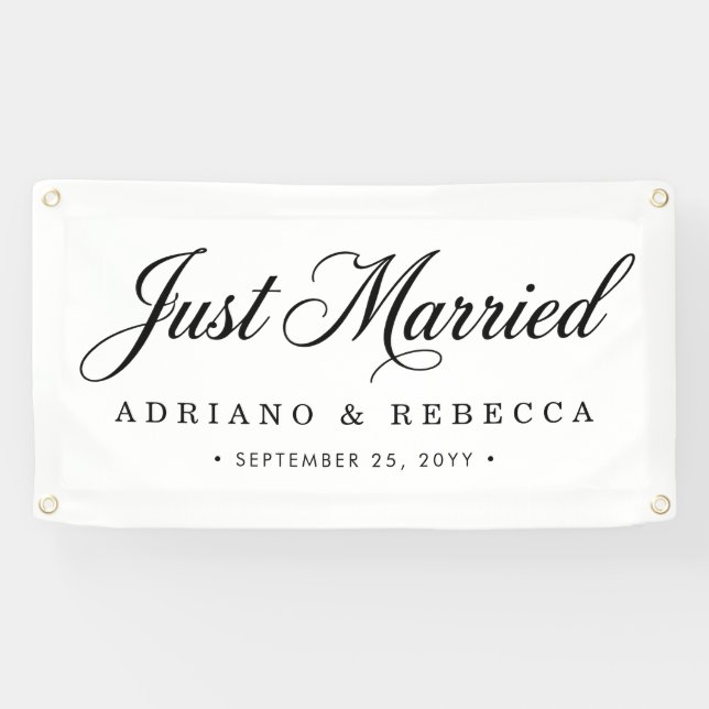 Frisch Vermählt Auto Banner (Horizontal)