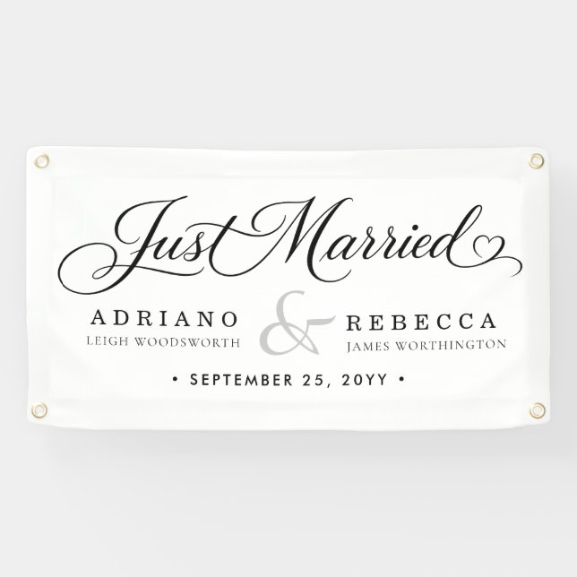 Frisch Vermählt Auto Banner (Horizontal)