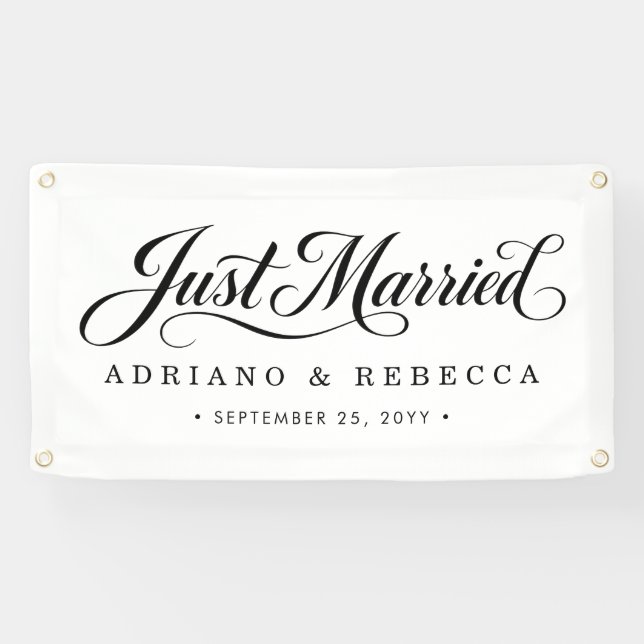 Frisch Vermählt Auto Banner (Horizontal)