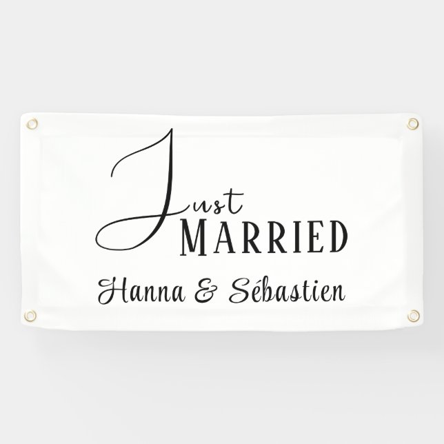 Frisch Vermählt Auto Banner (Horizontal)