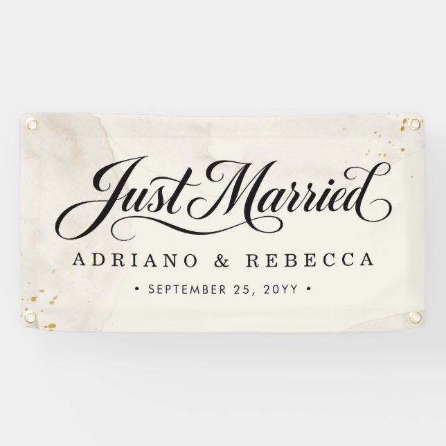 Frisch Vermählt Auto Banner (Horizontal)