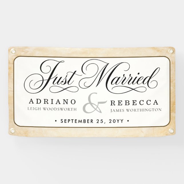 Frisch Vermählt Auto Banner (Horizontal)