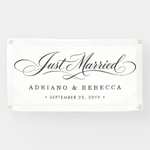 Frisch Vermählt Auto Banner
