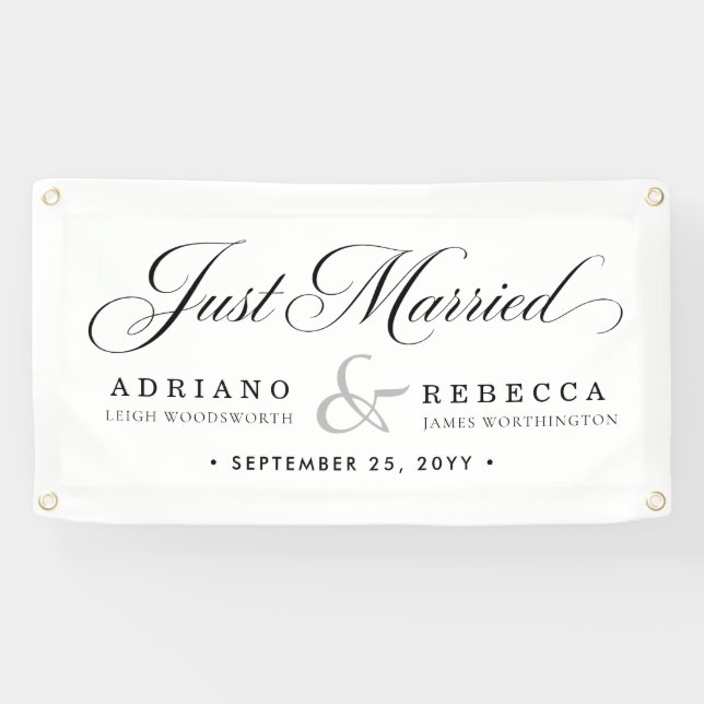 Frisch Vermählt Auto Banner (Horizontal)