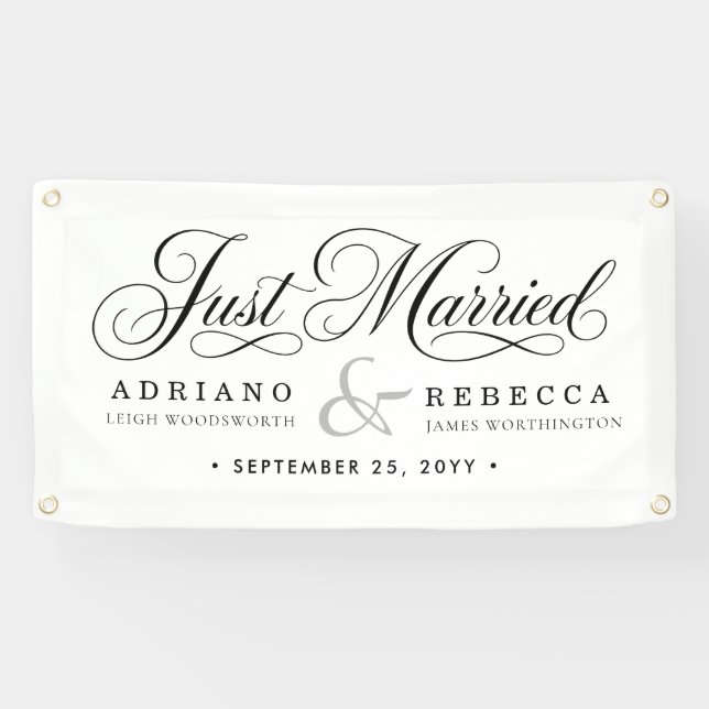 Frisch Vermählt Auto Banner (Horizontal)