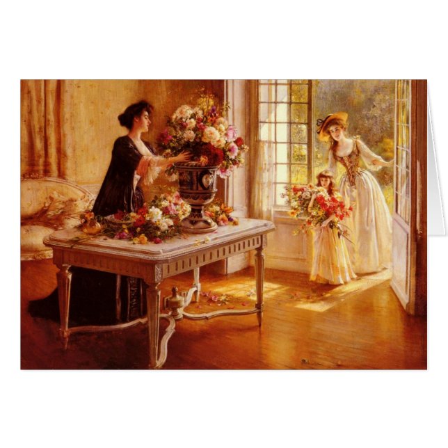 Frisch vom Garten, Vintages Blumen, viktorianisch (Vorderseite (Horizontal))