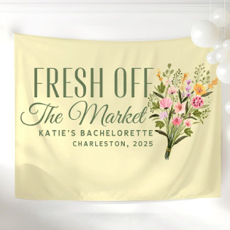 Frisch vom Markt Banner Maßgeschneidert Sie ist fr Wandteppich