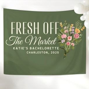 Frisch vom Markt Banner Maßgeschneidert Sie ist fr Wandteppich