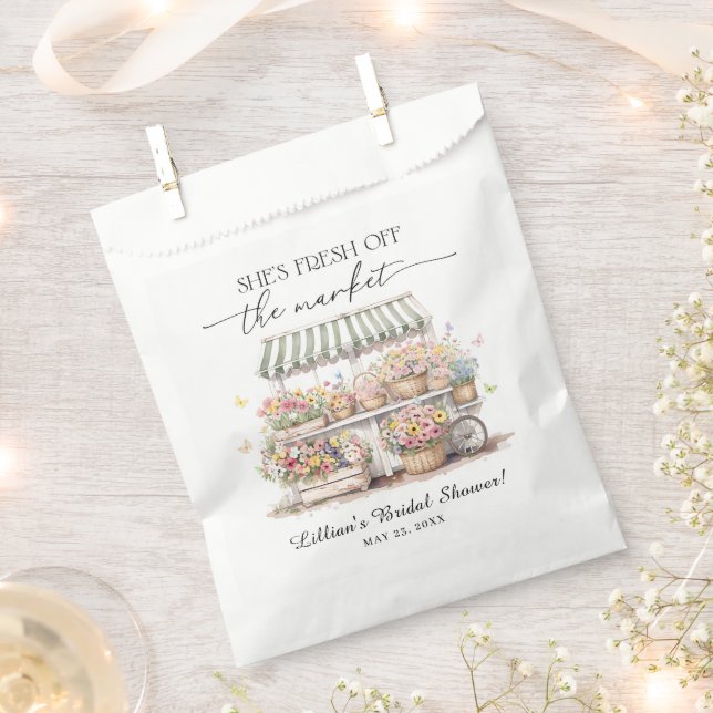 Frisch vom Markt Bauernmarkt-Junggesellinnenabschi Geschenktütchen (Ausgeschnitten)