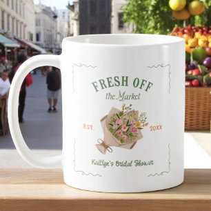 Frisch vom Markt Bauernmarkt Junggesellinnenabschi Kaffeetasse
