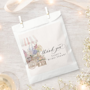 Frisch vom Markt Blumenwagen Brautparty Geschenktütchen