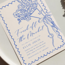 Frisch vom Markt: Einladung zur Bridal Shower Feie