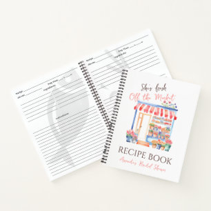 Frisch vom Markt Florales Hochzeitsdusche Rezeptbu Notizbuch