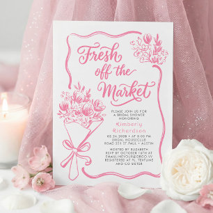 Frisch vom Markt Whimsical Bridal Shower mit Handz Einladung