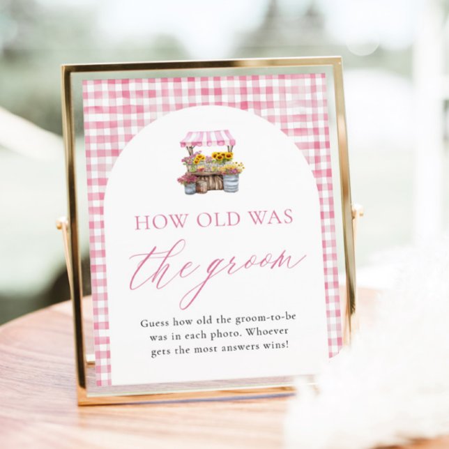 Frisch vom Markt, wie alt war das Gräuel-Zeichen Poster (Fresh Off The Market How Old Was The Groom Sign)