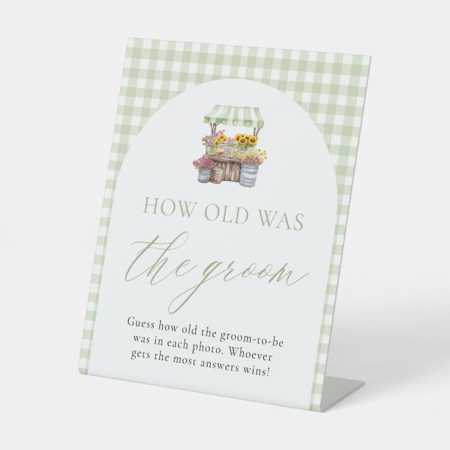 Frisch vom Markt, wie alt war das Gräuel-Zeichen Sockelschild (Vorderseite)