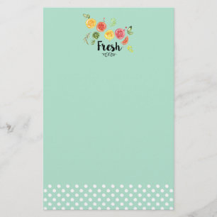 Frisch - Zitrusfrüchte im Wasser Briefpapier