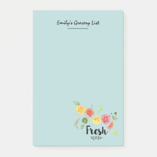 Frisch - Zitrusfrüchte im Wasser Post-it Klebezettel