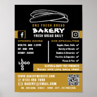 Frischbaguettes, Bäcker, Bäckerei Store Werbung