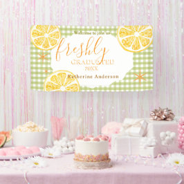 Frische Absolventen Zitrone Gingaham Banner