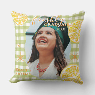 Frische Absolventin Lemon Gingaham  Kissen