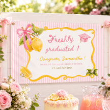 Frische Absolventin rosa Schleife Abschlussfeier